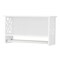 Alaterre Furniture Coventry Over Toilet Open Shelving Unit with Left and Right Side Shelves, Shelf with Two Towel Rods ANCT704WH - alternate 9